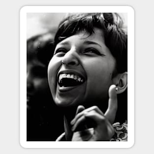 The Laugh Vintage Portrait Sticker